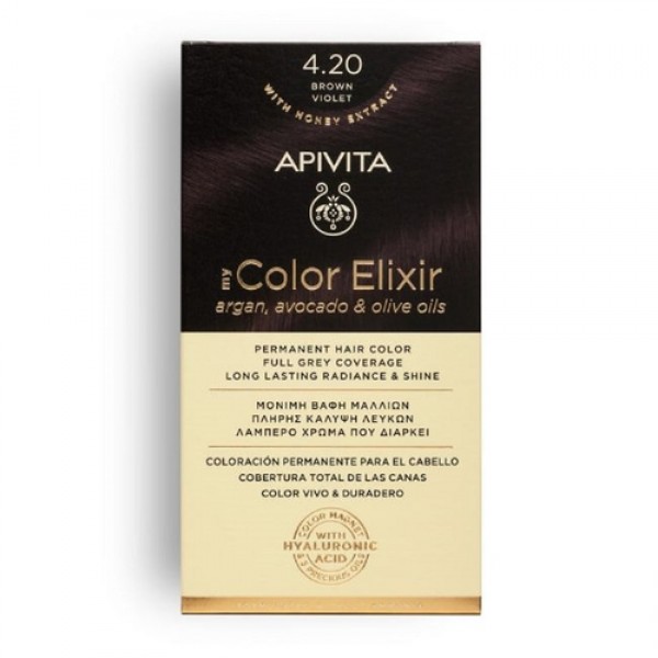 Apivita My Color Elixir Kit Βαφή Μαλλιών No 4.20 Καστανό Βιολετί Apivita My Color Elixir Kit Βαφή Μαλλιών No 4.20 Καστανό Βιολετί